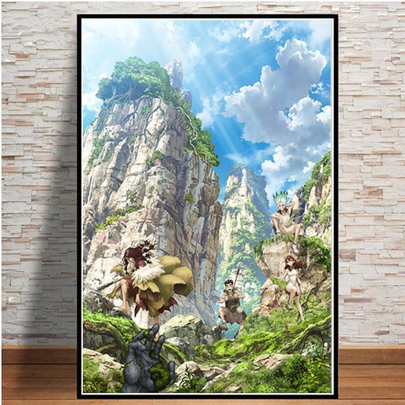 Anime Buddies - Leinwand Wandkunst Gemälde