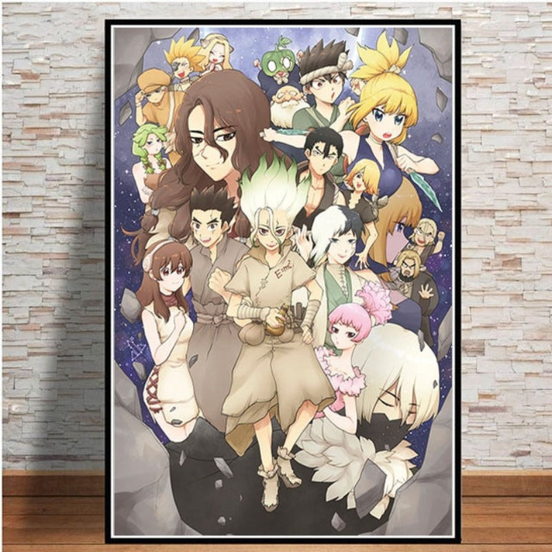 Anime Buddies - Leinwand Wandkunst Gemälde