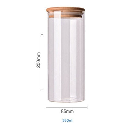 BAMBOO VORRATSGLAS JARS