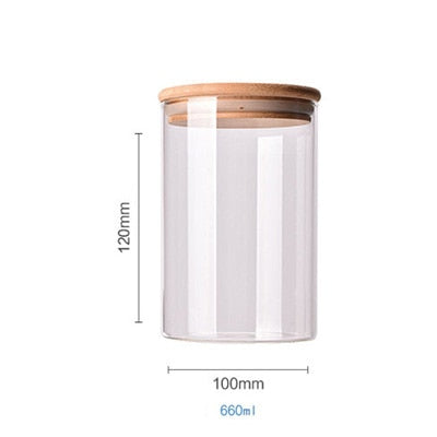 BAMBOO VORRATSGLAS JARS
