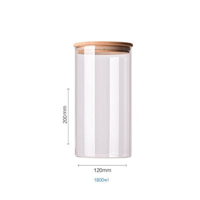 BAMBOO VORRATSGLAS JARS