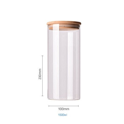 BAMBOO VORRATSGLAS JARS