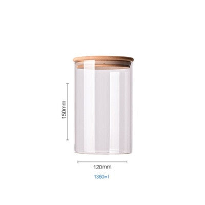 BAMBOO VORRATSGLAS JARS