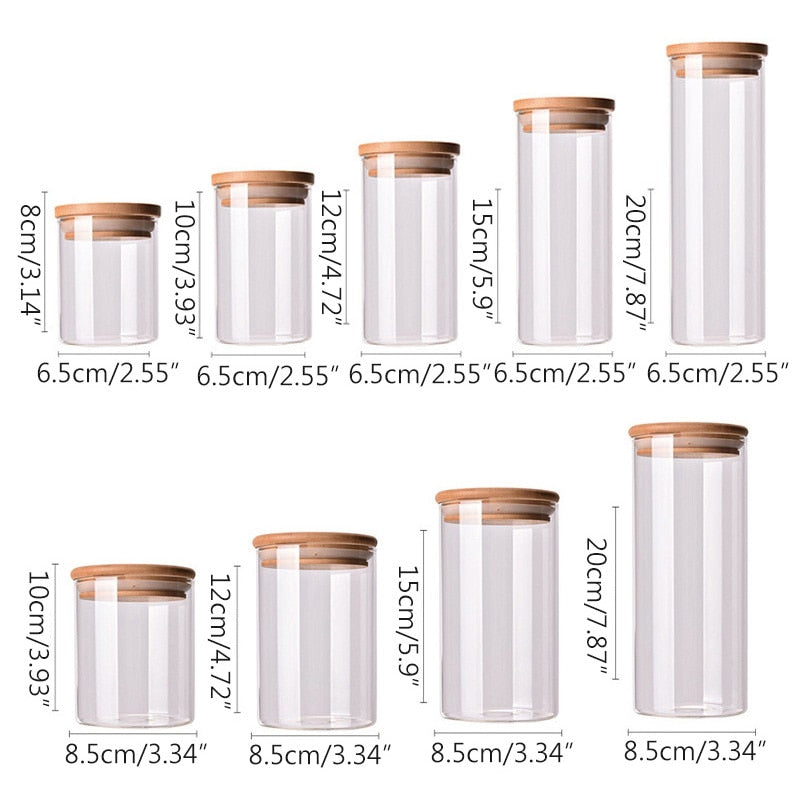 BAMBOO VORRATSGLAS JARS