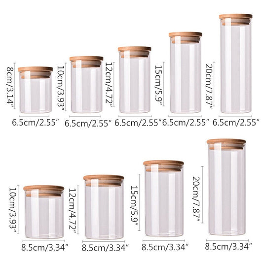 BAMBOO VORRATSGLAS JARS