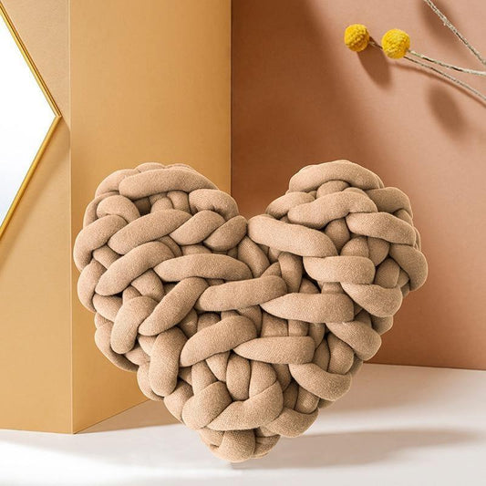 Frendorf | Valentinstag Herz Chunky Strickkissen
