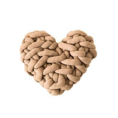 Frendorf | Valentinstag Herz Chunky Strickkissen