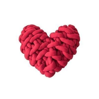 Frendorf | Valentinstag Herz Chunky Strickkissen
