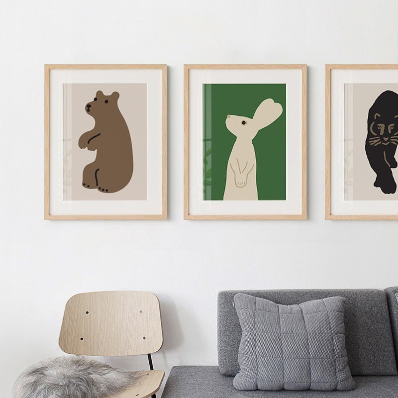 Woodland Animals - Canvas Wall Art Painting