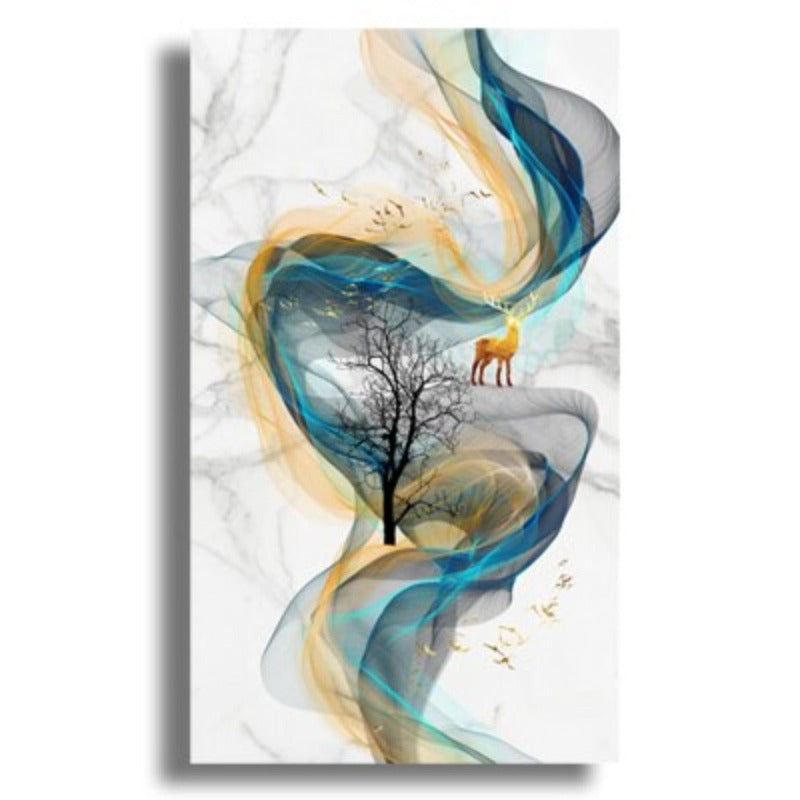 Reh In Vollem Spirit - Leinwand Wandkunst Malerei