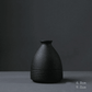 Frendorf | ObsidianWave Strukturierte Keramikvasen in Nacht-Schwarz | Modernes Design | Perfekte Dekoration für Zuhause