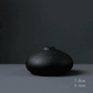 Frendorf | ObsidianWave Strukturierte Keramikvasen in Nacht-Schwarz | Modernes Design | Perfekte Dekoration für Zuhause