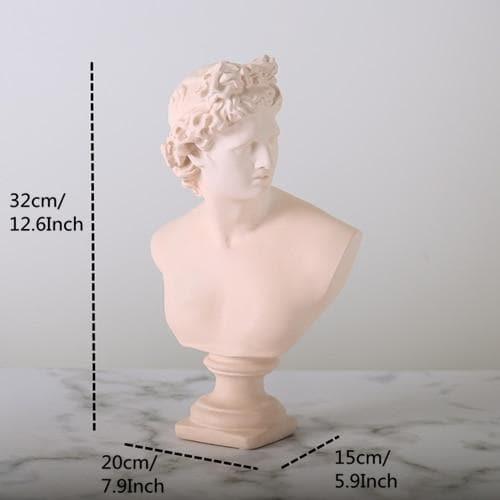 Frendorf | SculpGreek Zeitlose Büstenstatue | Klassische Eleganz | Dekor für Zuhause