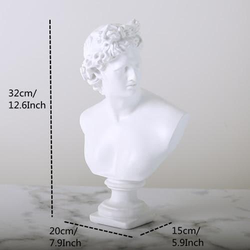 Frendorf | SculpGreek Zeitlose Büstenstatue | Klassische Eleganz | Dekor für Zuhause