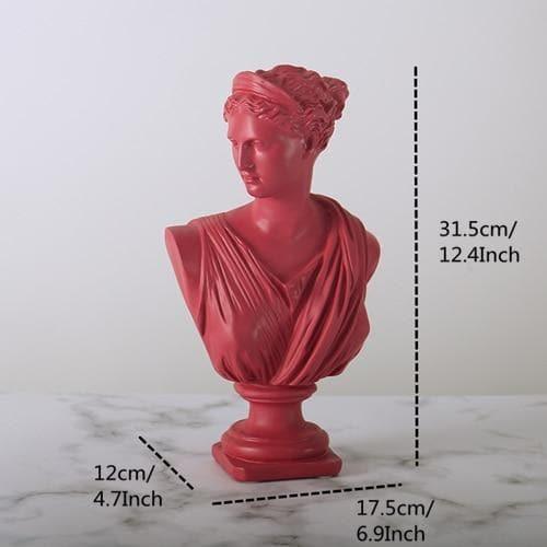 Frendorf | SculpGreek Zeitlose Büstenstatue | Klassische Eleganz | Dekor für Zuhause