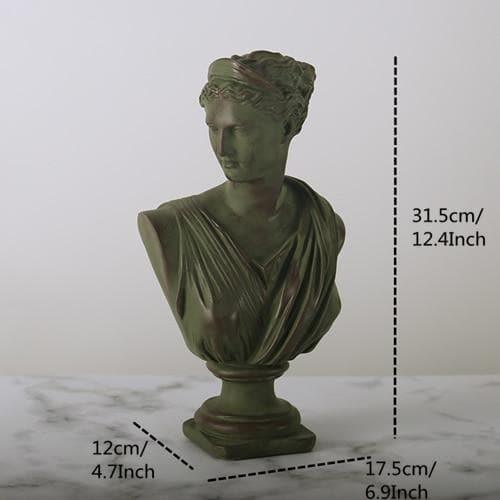 Frendorf | SculpGreek Zeitlose Büstenstatue | Klassische Eleganz | Dekor für Zuhause