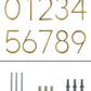 Gold Moderne Hausnummern