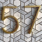 Gold Moderne Hausnummern