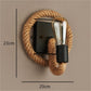 Vintage Seil Wandlampe - Griff