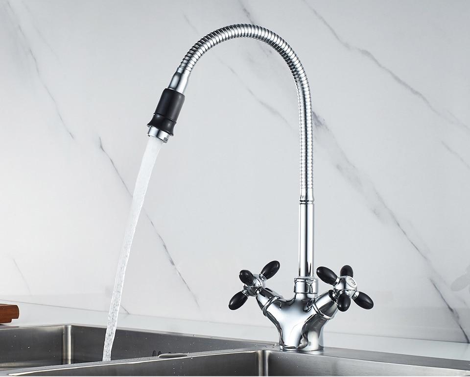 Frendorf | AquaViva Moderner Küchenarmatur mit Farbakzenten | Hochwertig & Flexibel | Perfekt für moderne Küchen