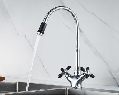 Frendorf | AquaViva Moderner Küchenarmatur mit Farbakzenten | Hochwertig & Flexibel | Perfekt für moderne Küchen