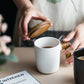 HOLZGRIFF TASSE WEISS