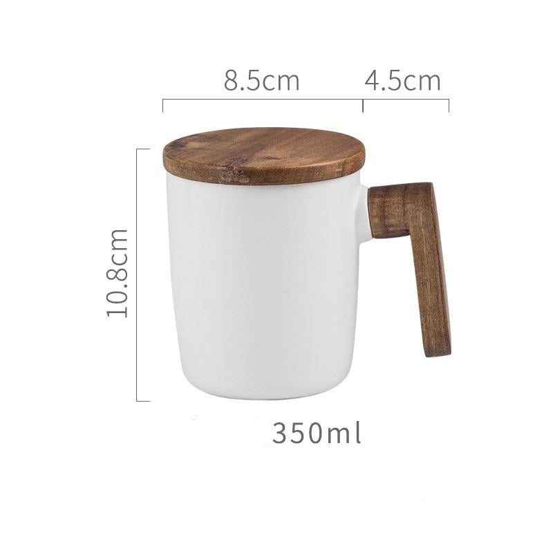 HOLZGRIFF TASSE WEISS