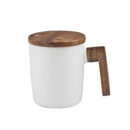 HOLZGRIFF TASSE WEISS