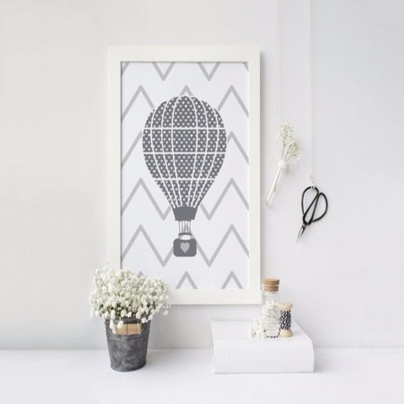 Kinderzimmer Ich liebe dich bis zum Mond und zurück Luftballon Poster
