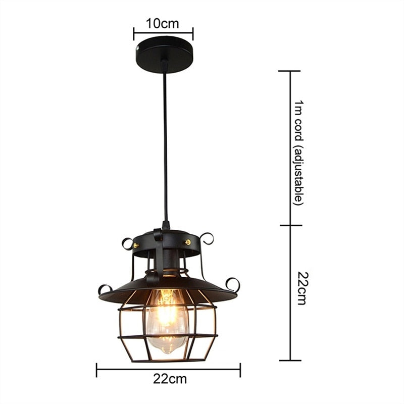 Retro Antik Industrielle Loft Deckenlampe