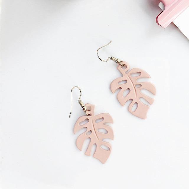 Frendorf | NatureChic Monstera Ohrringe | Dangle Style | Zeitloser Schmuck