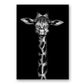 Natur Wildtiere Afrika Wildtiere Schwarz Weiß - Leinwand Wandkunst Malerei