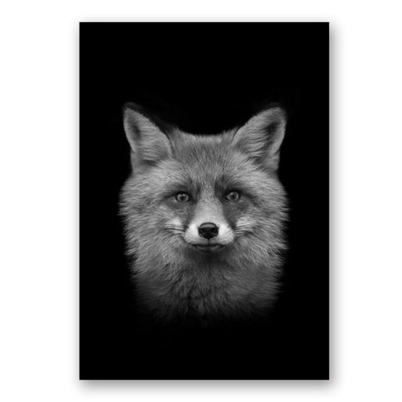 Natur Wildtiere Afrika Wildtiere Schwarz Weiß - Leinwand Wandkunst Malerei