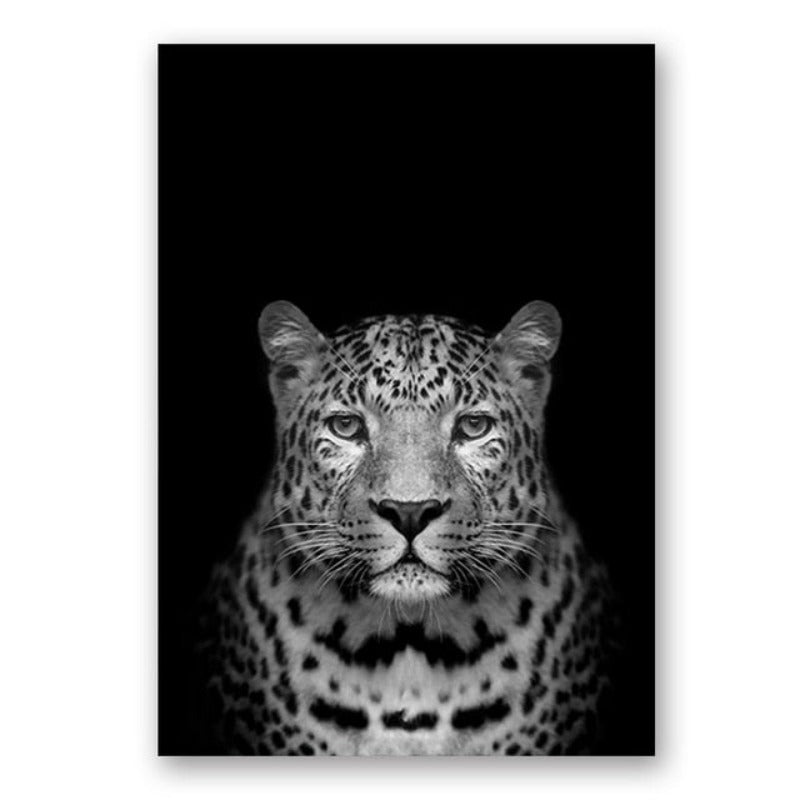 Natur Wildtiere Afrika Wildtiere Schwarz Weiß - Leinwand Wandkunst Malerei