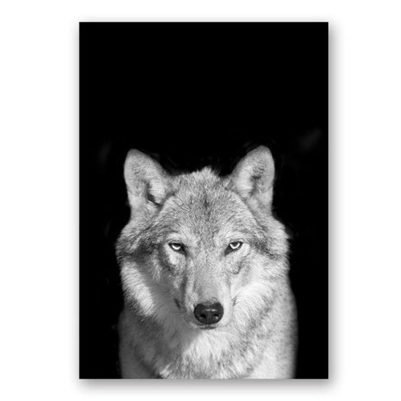 Natur Wildtiere Afrika Wildtiere Schwarz Weiß - Leinwand Wandkunst Malerei