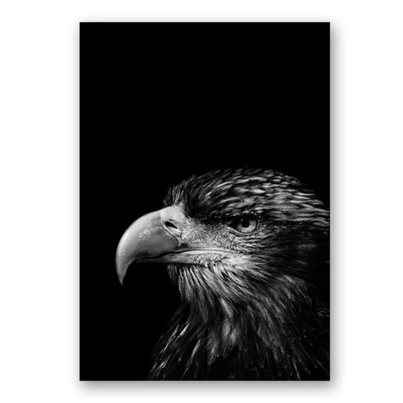 Natur Wildtiere Afrika Wildtiere Schwarz Weiß - Leinwand Wandkunst Malerei