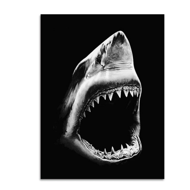 Natur Wildtiere Afrika Wildtiere Schwarz Weiß - Leinwand Wandkunst Malerei