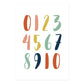 Modern Rainbow Alphabet Nursery  - Canvas Wall Art Painting