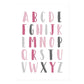 Modern Rainbow Alphabet Nursery  - Canvas Wall Art Painting