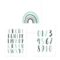 Modern Rainbow Alphabet Nursery  - Canvas Wall Art Painting