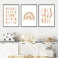 Modern Rainbow Alphabet Nursery  - Canvas Wall Art Painting