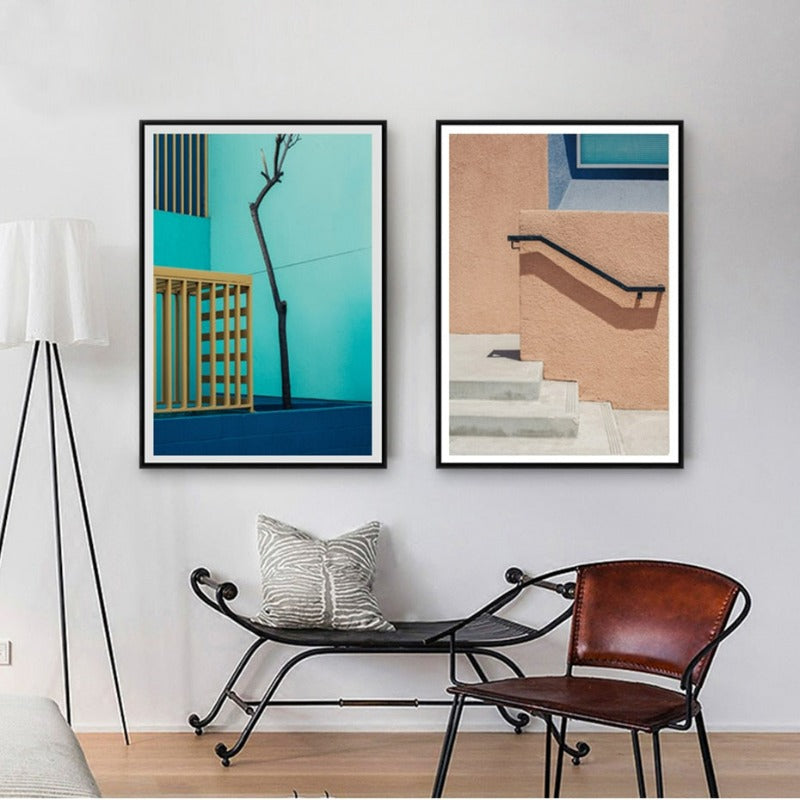 Stadtansichten-Canvas Wandkunst Malerei