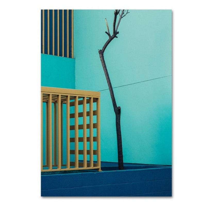 Stadtansichten-Canvas Wandkunst Malerei