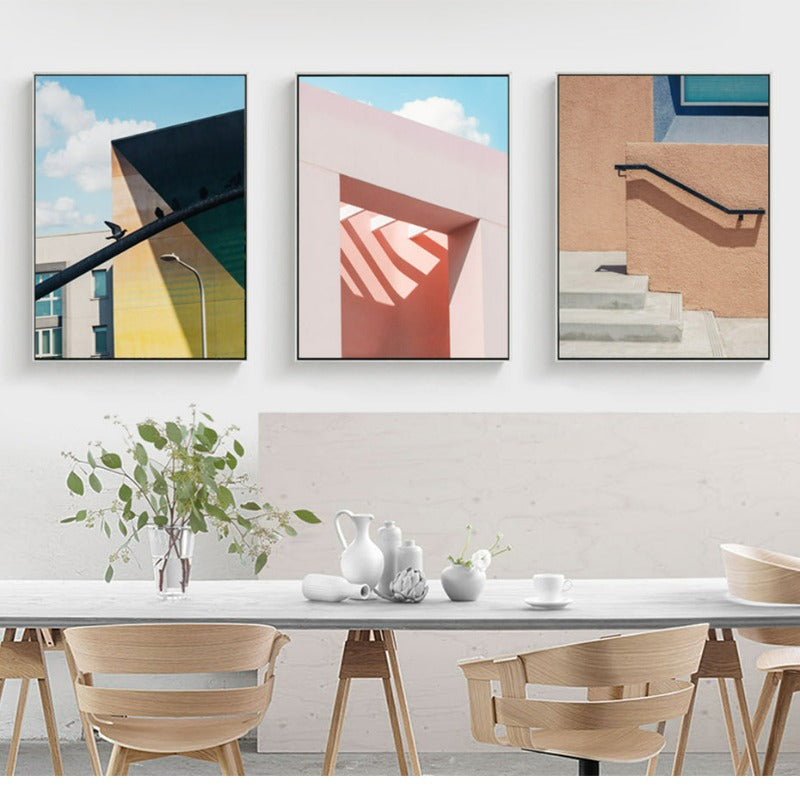 Stadtansichten-Canvas Wandkunst Malerei