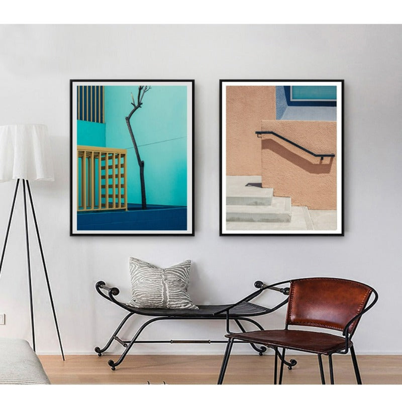 Stadtansichten-Canvas Wandkunst Malerei