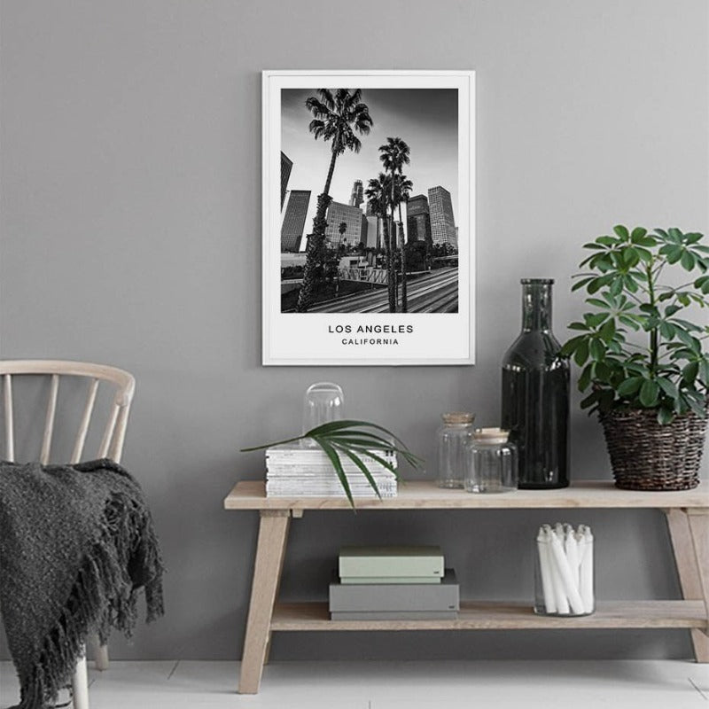 Los Angeles Stadtkarte Modernes Gebäude Landschaft