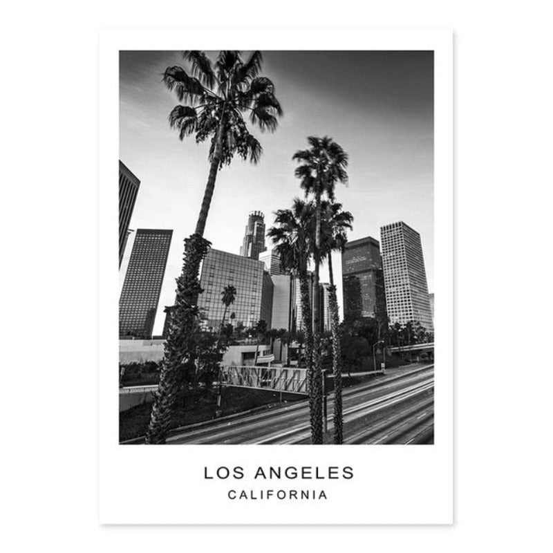 Los Angeles Stadtkarte Modernes Gebäude Landschaft