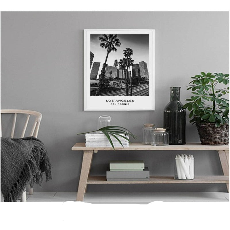 Los Angeles Stadtkarte Modernes Gebäude Landschaft