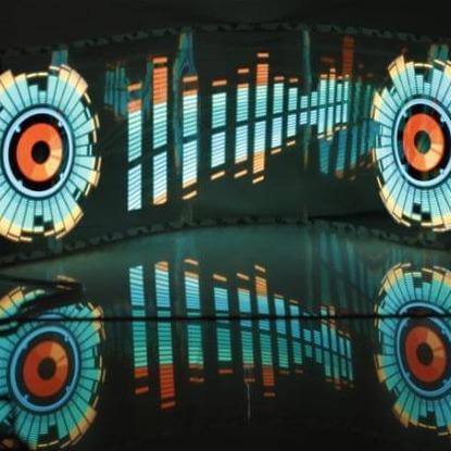 Frendorf | Autowindschutzscheibe LED Sound-aktivierter Equalizer Neon Aufkleber