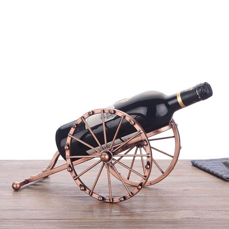 Antique Kanone Weinflaschenhalter